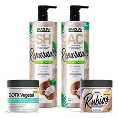 Pack Shampoo Y Acondicionador Brazilian Con Queratinas