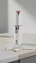 Depiladora Facial Eléctrica Gnp X Recargable Usb. Removedor Portátil Led De Vello Rostro Cejas. Blanco