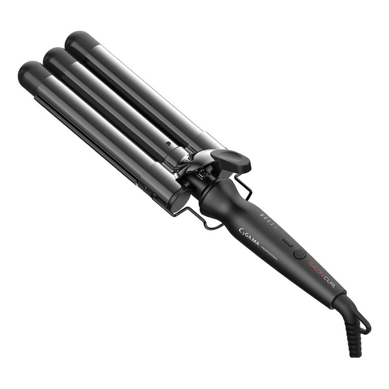 Buclera Triple Tubo Gama Triferro Salon Ondas Profundas Negro