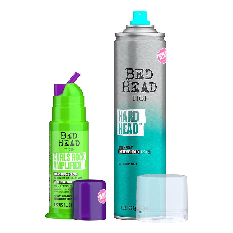 Fijador Tigi Bed Head Y Crema De Peinar Curl Rock De Rulos