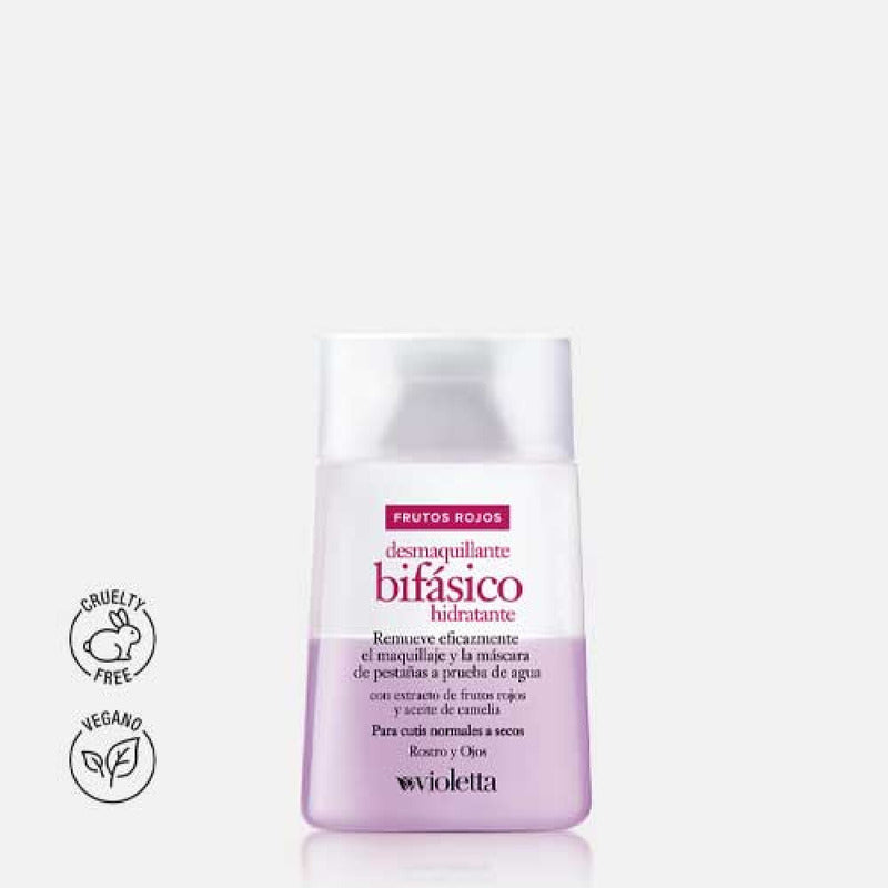 Desmaquillante Bifásico Violetta 110ml Frutos Rojos