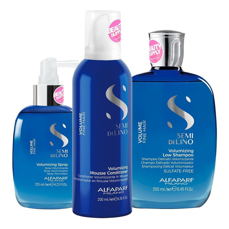 Pack Completo Alfaparf Semi Di Lino Volumizing