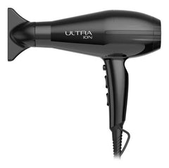 Secador Gama Ultra Ion 2200w, 2 Boquillas. Cable Largo Negro