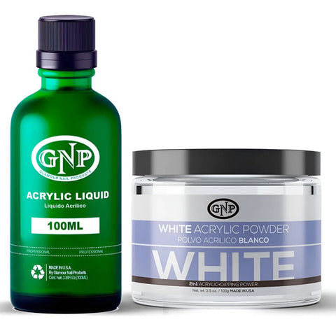 Polvo Acrilico Gnp 100gr Y Liquido 100ml