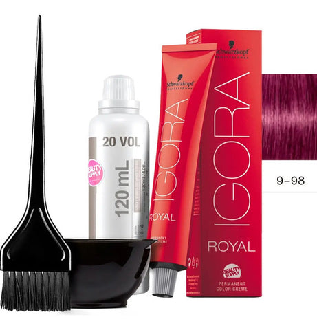 Kit Tinta Igora Royal Schwarzkopf + Bowl, Oxidante Y Pincel