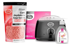 Kit Depilación Gnp Cera En Perlas Con Olla Y Aceite