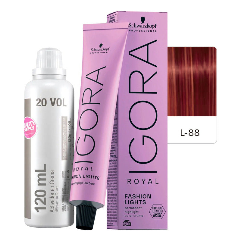 Kit Tinta Igora Fashion Lights Schwarzkopf Con Oxidante