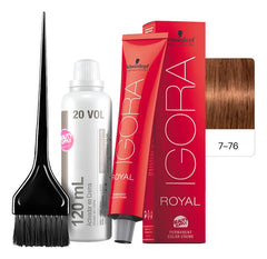 Kit Tinta Igora Royal Schwarzkopf Con Oxidante Y Pincel