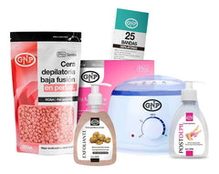 Kit De Cera Depilatoria En Perlas Gnp Con Olla Y Exfoliante