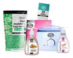 Kit De Cera Depilatoria En Perlas Gnp Con Olla Y Exfoliante