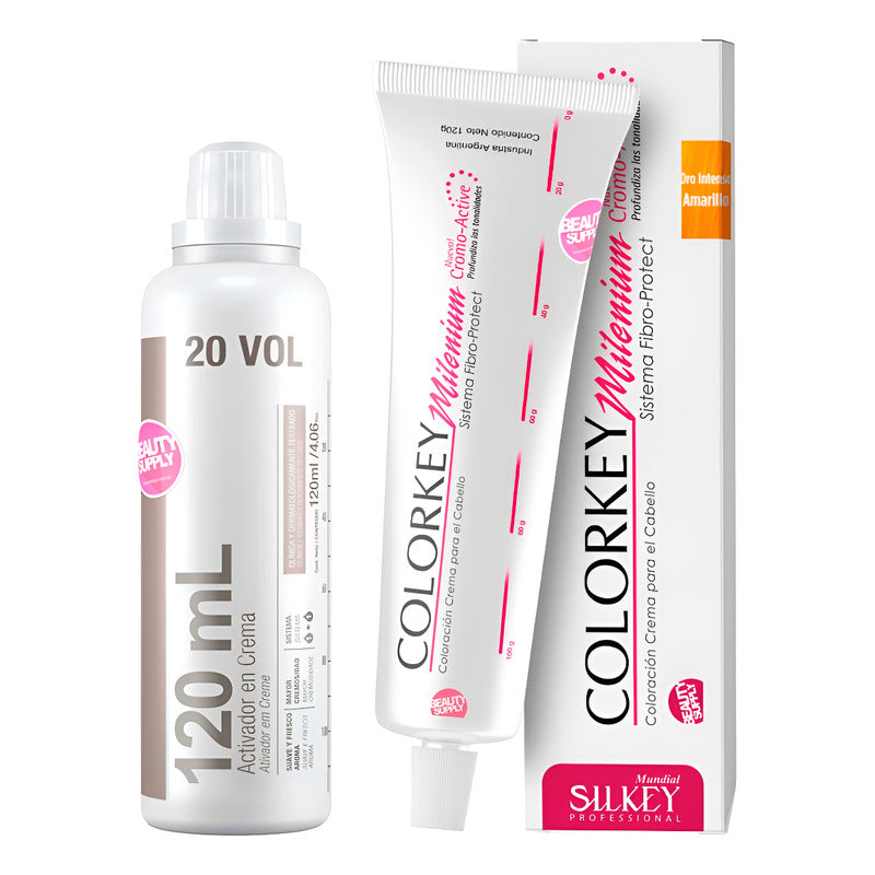 Kit De Tinta Silkey Profesional Colorkey 120g Y Oxidante