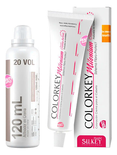 Kit De Tinta Silkey Profesional Colorkey 120g Y Oxidante
