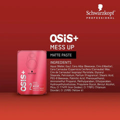 Pasta Matte Mess Up Schwarzkopf Osis+ 100ml
