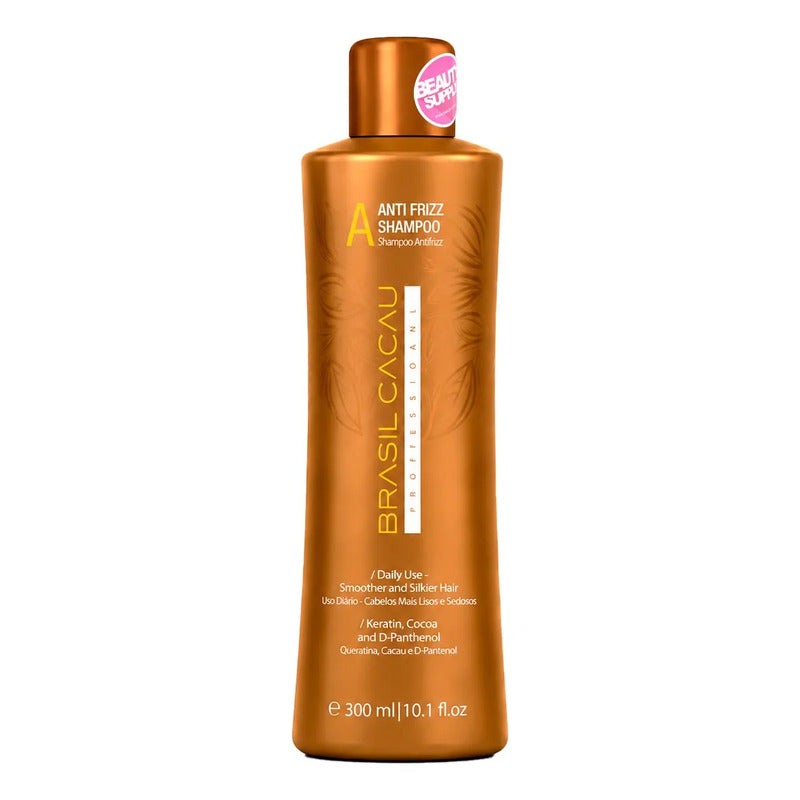 Shampoo Anti Frizz Brasil Cacau 300ml Hidratación