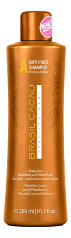 Shampoo Anti Frizz Brasil Cacau 300ml Hidratación