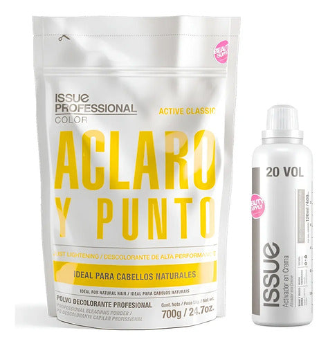 Combo De Decolorante Issue Active Classic 700 Gr + Activador