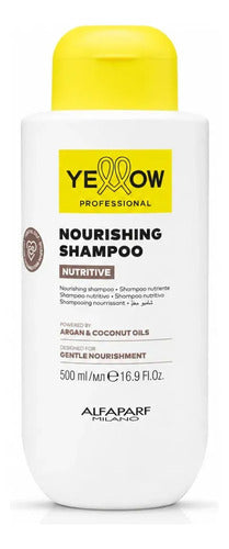 Shampoo Yellow Alfaparf Nutrive 500ml Limpieza Nutritiva Para Cabello Seco Y Opaco