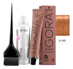 Kit Tinta Igora Color10 Schwarzkopf Con Oxidante Y Pincel