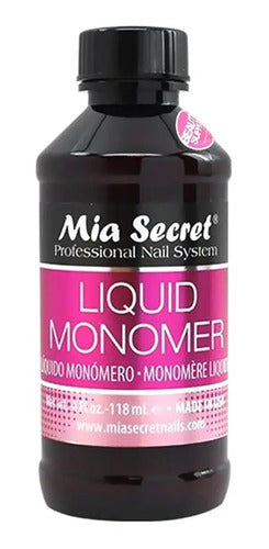 Mia Secret Monómero 118ml Líquido Acrílico Profesional Uñas