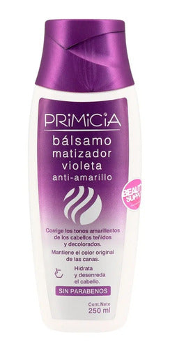 Acondicionador Matizador Violeta Primicia 250ml, Sin Sal