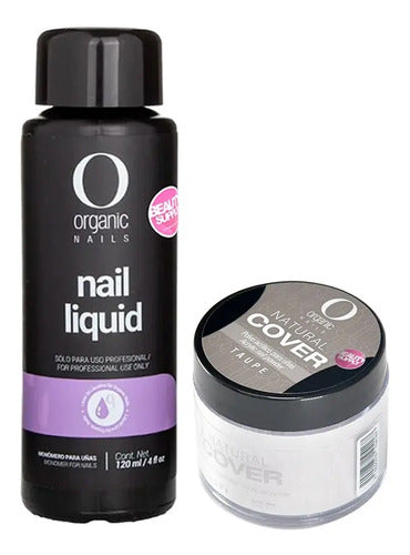 Pack De Polvo Cover Organic + Monomero Organic 120ml