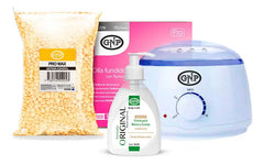 Kit Depilación Gnp Baja Fusión En Perlas Con Olla Electrica