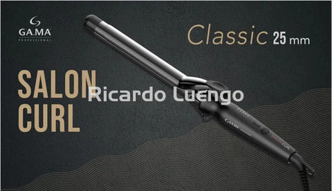 Buclera Gama Salon Curl 25mm Profesional Ondas Definidas Negro
