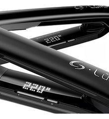 Plancha De Pelo Gama Lumine 235° Digital Con Funda Negro