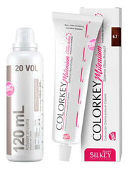 Kit De Tinta Silkey Profesional Colorkey 120g Y Oxidante