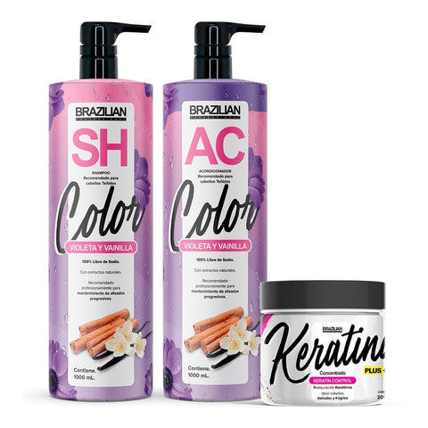 Shampoo Y Acondicionador Brazilian Teñidos + Concentrado