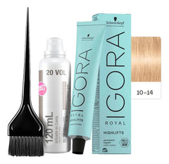 Kit Tinta Igora Highlifts Schwarzkopf Con Oxidante Y Pincel
