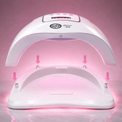 Lampara Led Uñas Gnp 180w Luz Rosa Profesional Esmaltado Semipermanente, Soft Gel Y Polygel Blanco