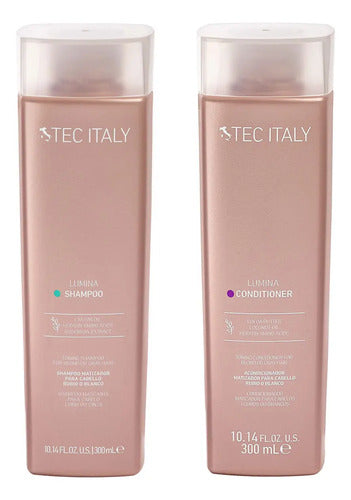 Kit Tec Italy Lumina Shampoo Y Lumina Conditioner Matizador