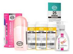 X3 Cera Depilatoria Gnp, Bandas, Calentador De Cera Y Aceite
