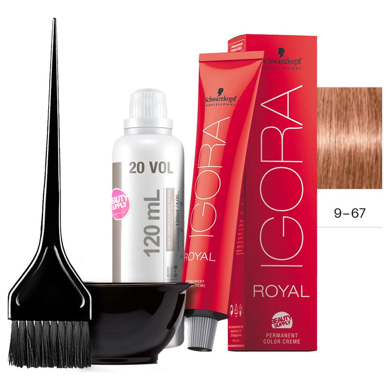 Kit Tinta Igora Royal Schwarzkopf + Bowl, Oxidante Y Pincel