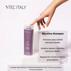 Shampoo Tec Italy Massimo 1l Reparación Profesional