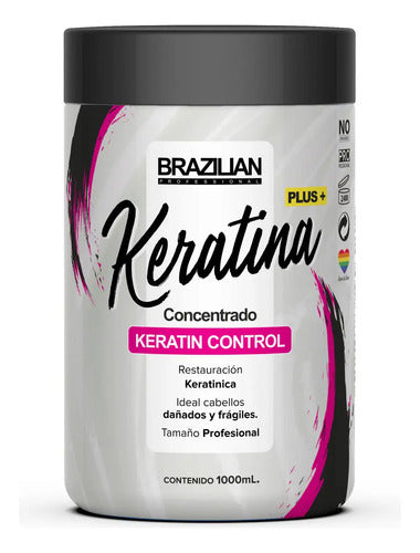 Concentrado De Keratina Brazilian De 1000ml +plus