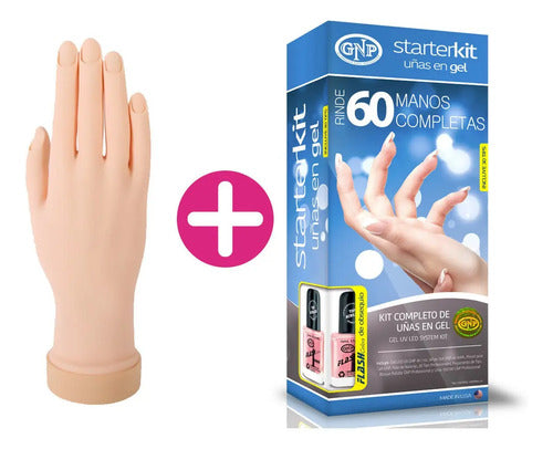Kit De Uñas En Gel Gnp Y Mano De Practica Profesional Transparente