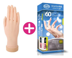 Kit De Uñas En Gel Gnp Y Mano De Practica Profesional Transparente