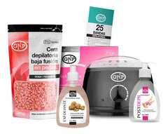 Kit De Cera Depilatoria En Perlas Gnp Con Olla Y Exfoliante