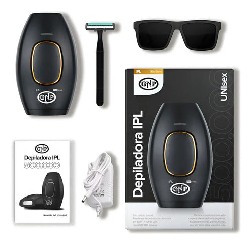 Depiladora Gnp Premium 500.000 Pulsos Corriente Unisex Negro