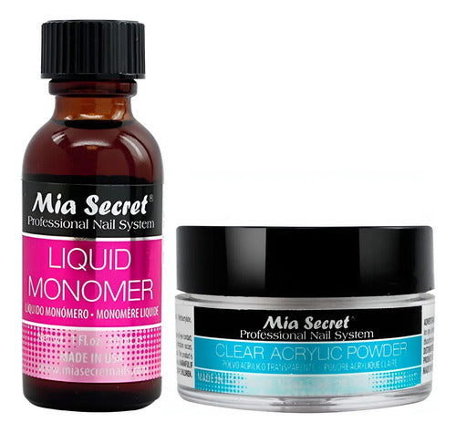 Mia Secret Liquido 30ml Y Polvo Acrilico Uñas 15gr. Nice
