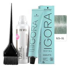 Kit Tinta Igora Highlifts Schwarzkopf Con Oxidante Y Pincel