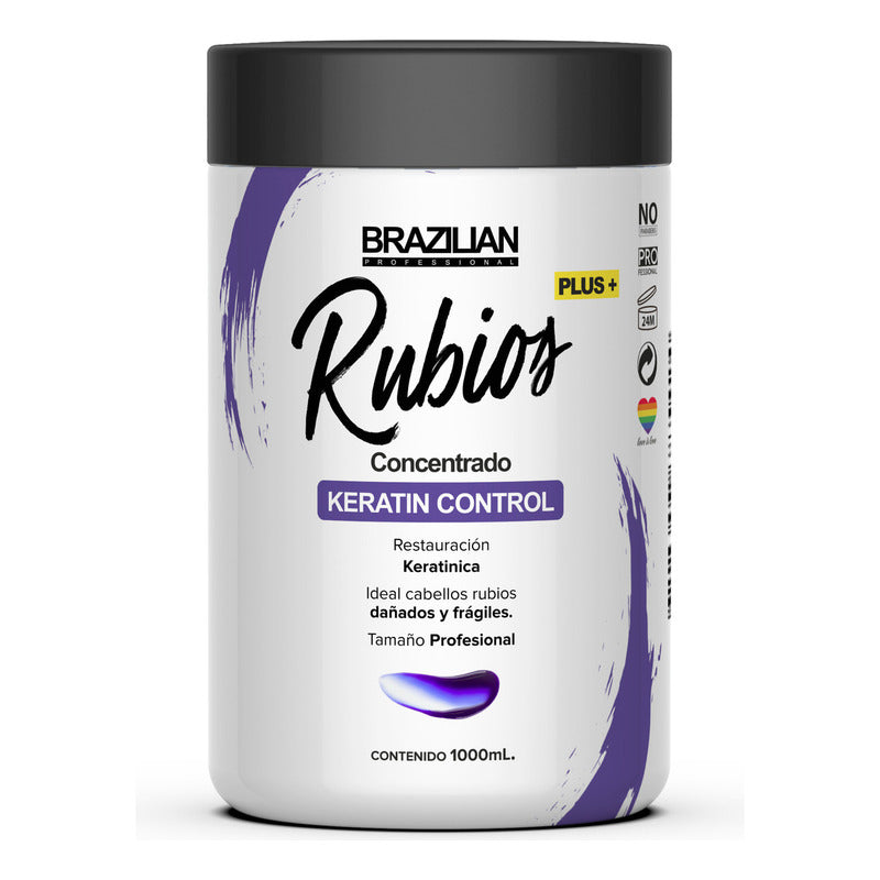 Concentrado De Keratina Rubios Brazilian De 1000ml +plus