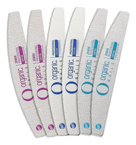 Pack De 6 Limas Para Uñas Organic Nails Profesional