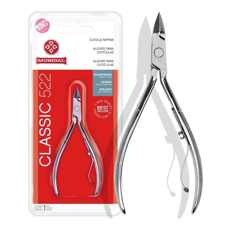Alicate Mundial De Cutícula Mundial 522 Profesional