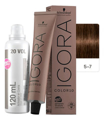 Kit Tinta Igora Color10 Schwarzkopf Con Oxidante, 10 Minutos