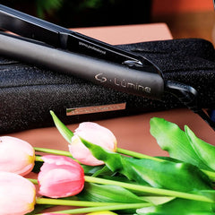 Plancha De Pelo Gama Lumine 235° Digital Con Funda Negro