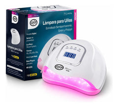 Lampara Led Uñas Gnp 180w Luz Rosa Profesional Esmaltado Semipermanente, Soft Gel Y Polygel Blanco
