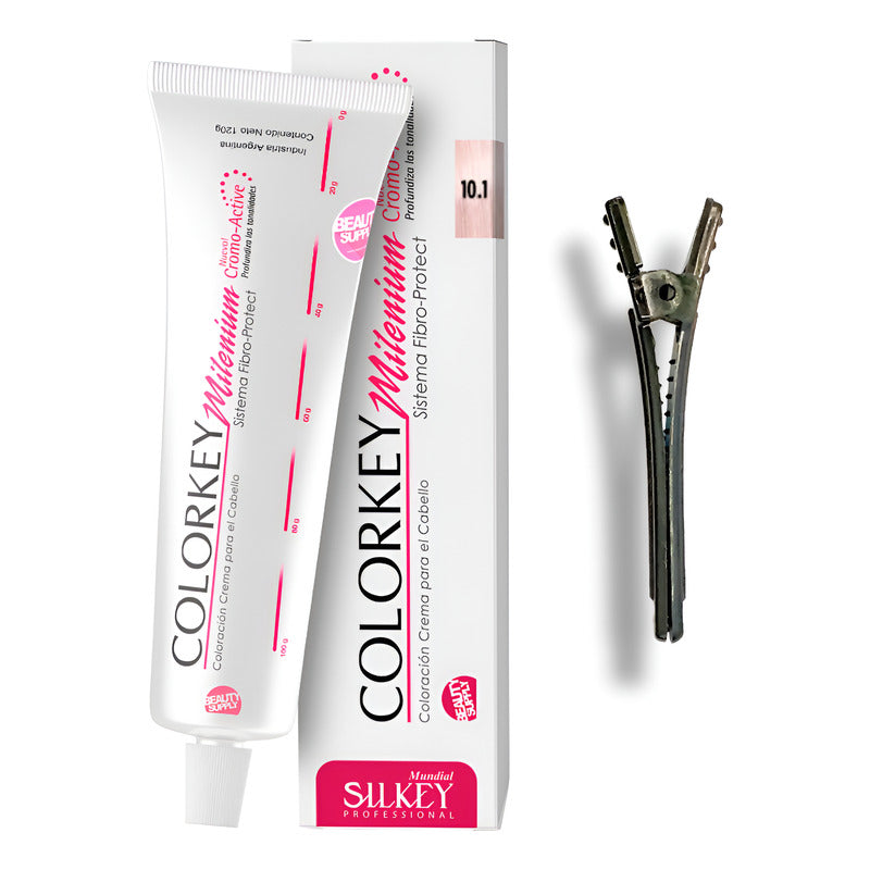 Tinta Silkey Colorkey Milenium 120g + Clip Pinza Plástica 10.1